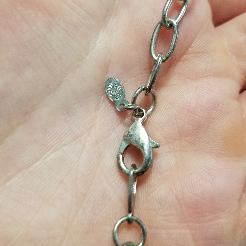 Premiere Designs irregular shapes silver necklace - Picture 5 of 7